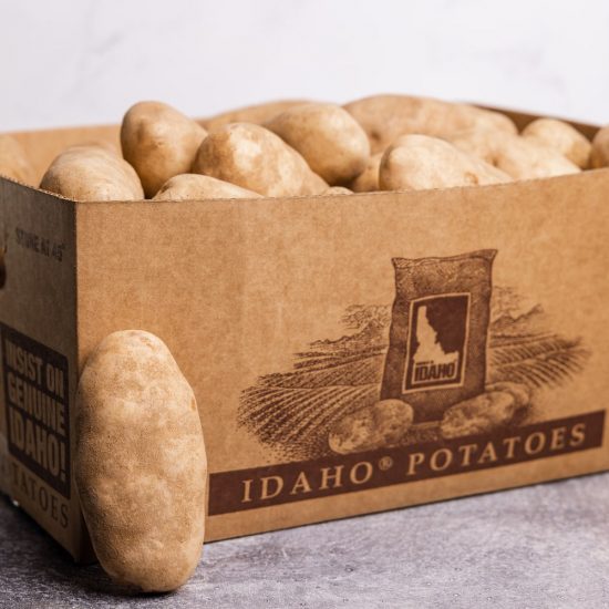 Box of Large Potatoes